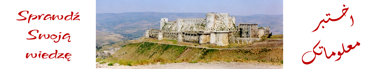 Widok na Krak des Chevaliers w Syrii